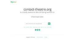 Desktop Screenshot of contact-theatre.org