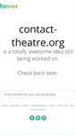 Mobile Screenshot of contact-theatre.org